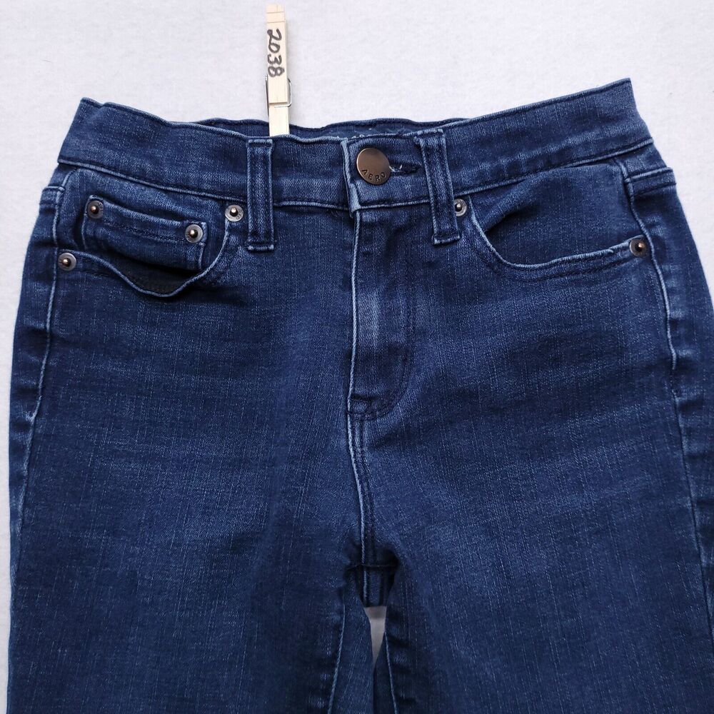 Aeropostale High Waisted Ankle Jegging Button Up Denim Jeans Womens Size 00 Blue
